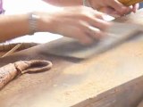 Tecnique de fabrication des batons d'encens