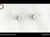 Diamond Studs in 18k White Gold (1/4 ct. tw.)