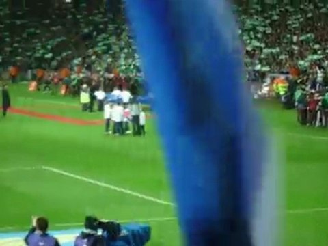 Irlande - France du 14 novembre 2009 : entrée des joueurs