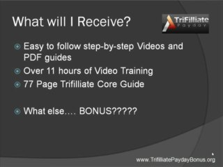 Trifilliate Payday Bonus & Review - Super Cool Bonus Package