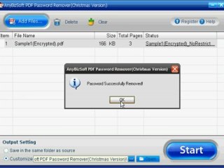How to use AnyBizSoft PDF Password Remover