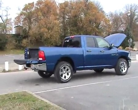 Dodge RAM 1500 HEMI quad cab LARAMIE 2009 bleu #392-276