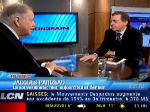 Jacques Parizeau parle souverainete a Mongrain 1ie partie