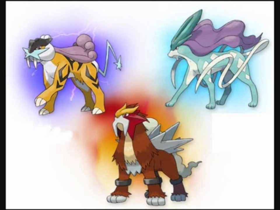 Suicune, Entei et Raikou : Les 3 Chiens Légendaires