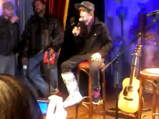 With you Justin Bieber Private concert Paris 25.11.09