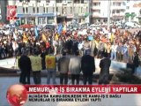 aliağa'da memurlar bir günlük iş bırakma eylemi yaptı