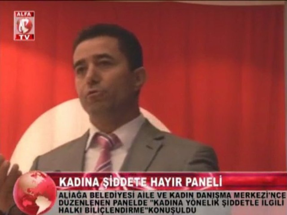 aliağa'da kadına şiddete hayır paneli 1