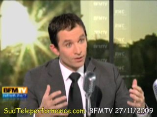 Benoit Hamon parle de Teleperformance sur BfmTv