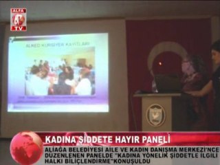 aliağa'da kadına şiddete hayır paneli 4