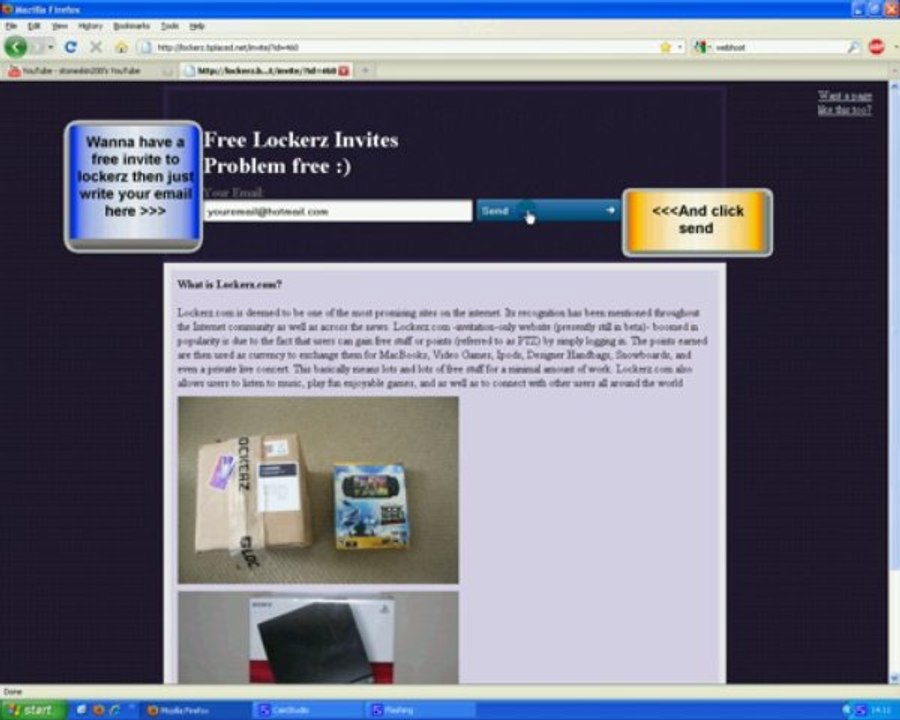 Lockerz invite