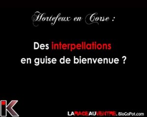 Hortefeux en corse: Interpellations en guise de bienvenue?