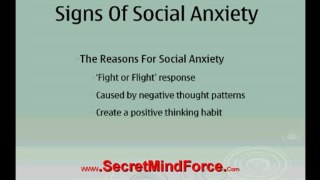 Social Anxiety The Seven Signs of Social Anxiety