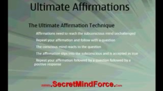 Positive Thoughts- The Ultimate Affirmation Technique