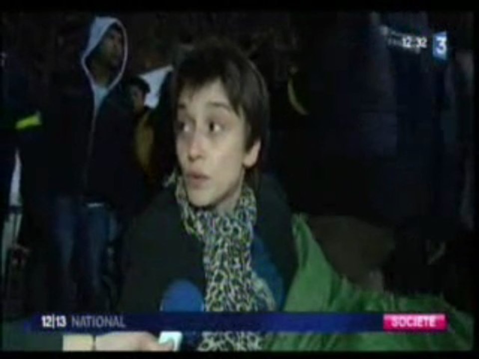 FR3 JT1213 Nuit solidaire du logement Paris Bastille