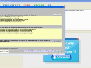 Make a popup with Pop up software