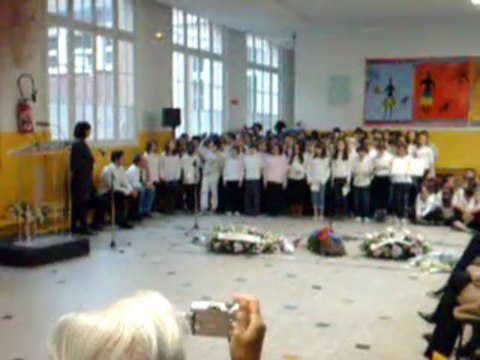 Cérémonie des enfants juifs déportés de l'école Providence A