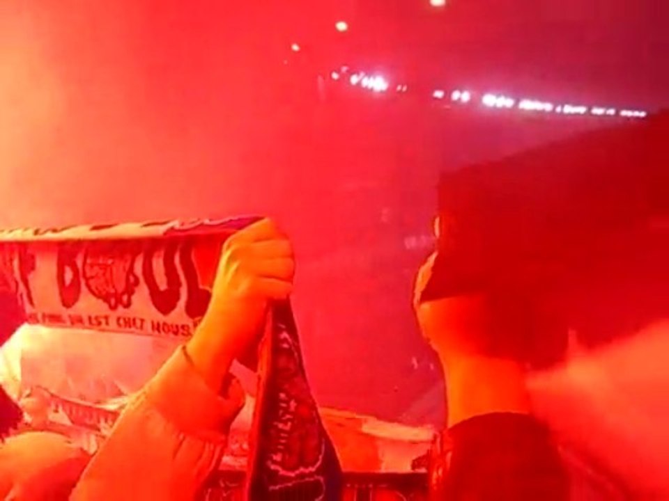 PSG - AJ Auxerre - Tifo et fumigènes