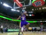 NBA Shannon Brown completes the fast break with a two-handed