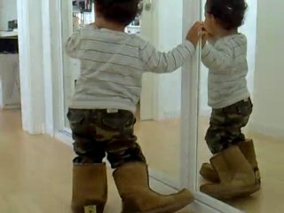 little Max has big feet....