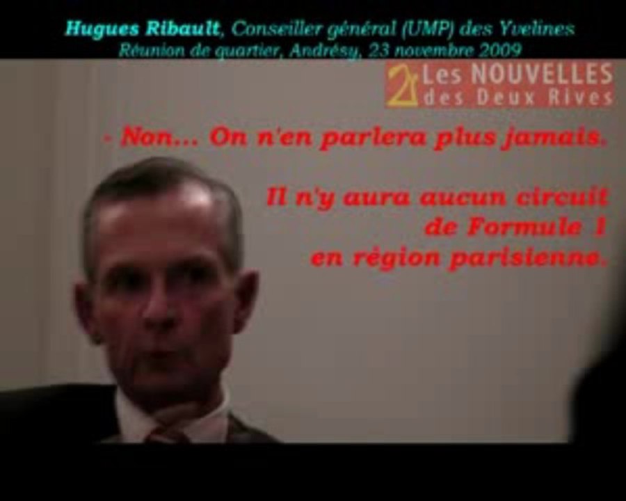 Hugues Ribault: "le circuit F1 Flins, c'est fini !"