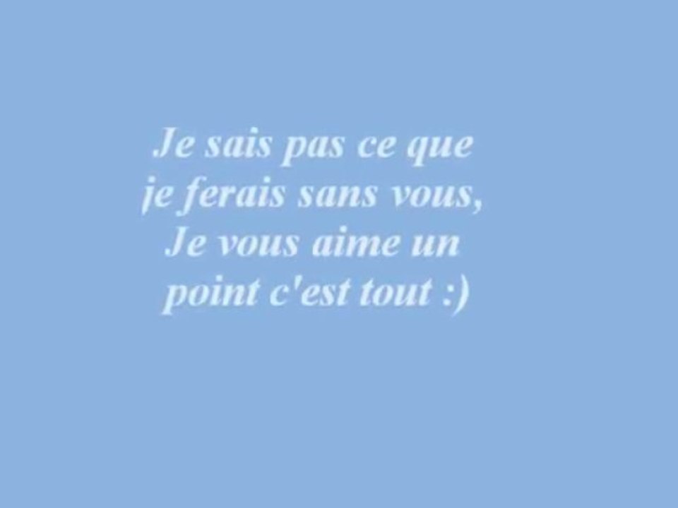 JE l'ai aime!