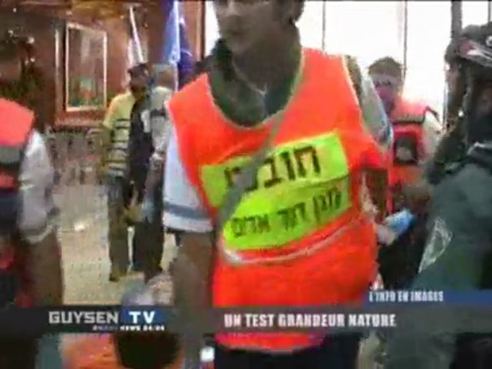 Exercice "Attentat à Tel-Aviv" // Reportage GuysenTV