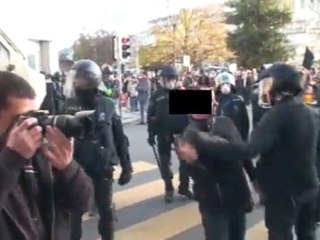 OmC geneve suisse 2009 manifestion casseur // police