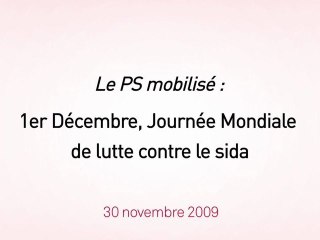 Le PS mobilisé contre le sida