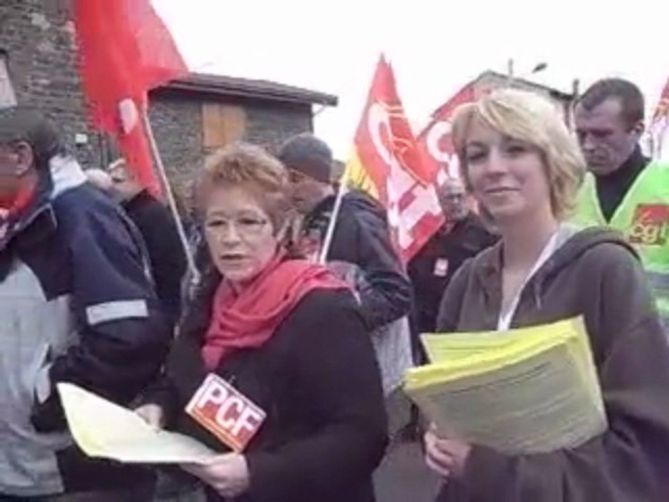 MANIF POUR L EMPLOI DANS LA VALLEE DU GIER 30 11 09
