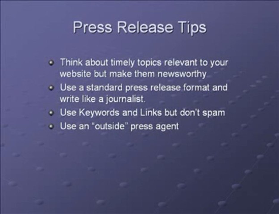 Utilizing inexpensive Web PR