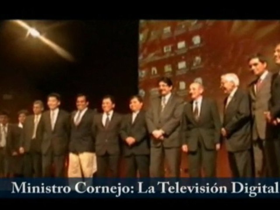 Ministro Cornejo La televisión digital