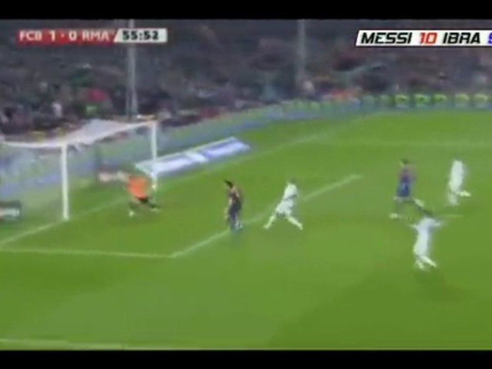 FC Barcelona 1-0 Real Madrid Goal Ibrahimovic