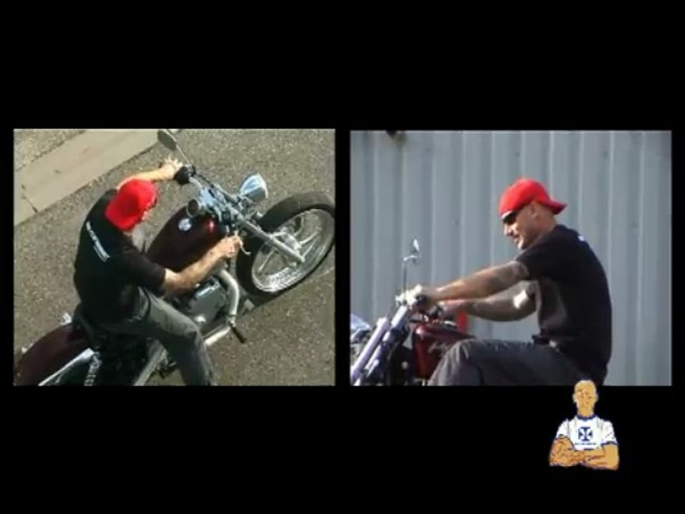 dub performance dessine avec une moto !