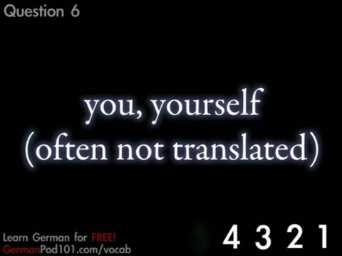 Learn German - Video Vocabulary Beginner #10