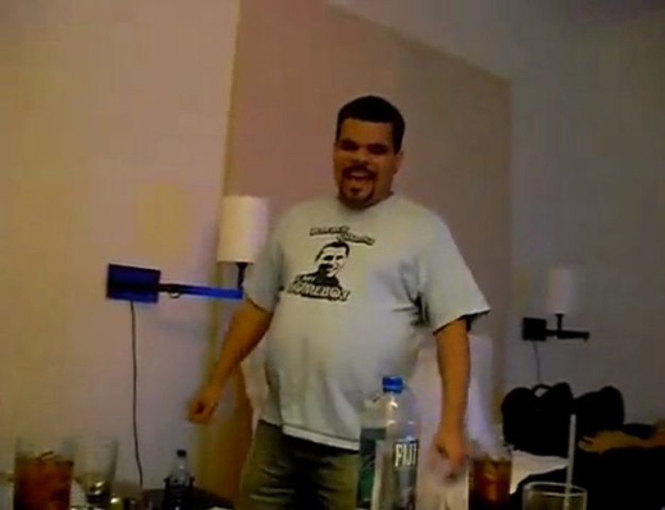 Luis Guzman hanging out with Casper Martinez