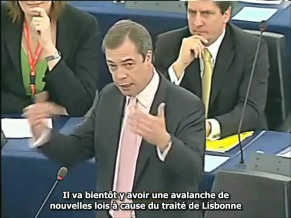Nigel Farrage & la nature de l'union européenne