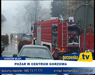 Pożar w centrum Gorzowa