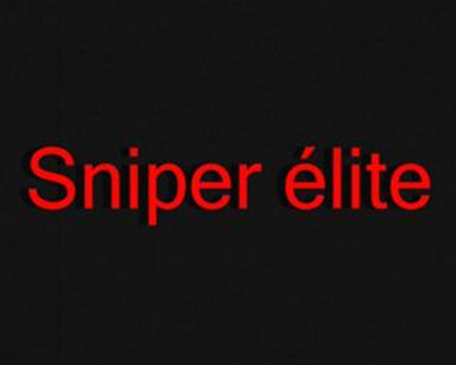 Sniper elite final