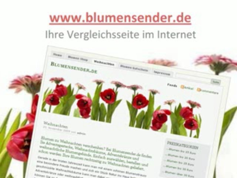 Blumen verschicken mit Blumensender.de