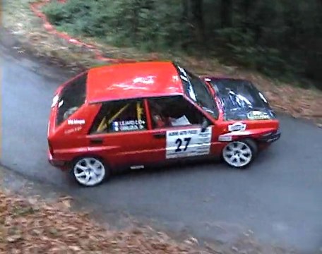 sortie de la lancia delta hf intégrale rallye du thore 2009