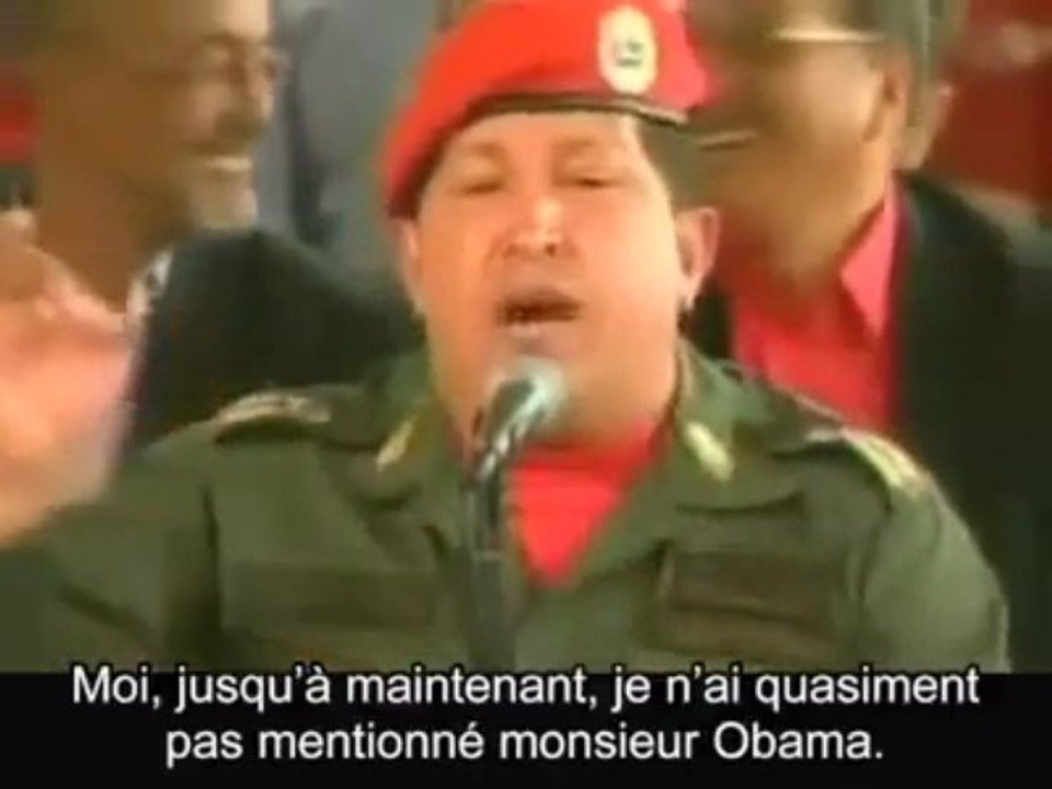 hugo chavez repond à Barack Obama