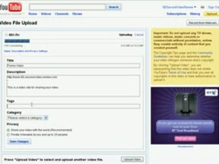 Uploading Video To Google