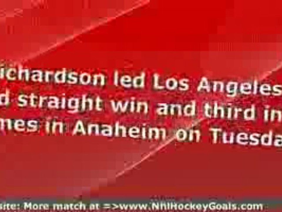 Ottawa vs Los Angeles 3 December 2009 NHL Hockey