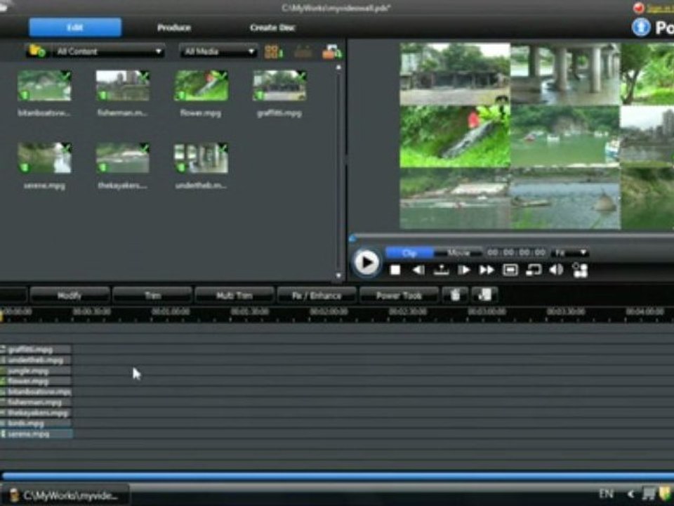 CyberLink PowerDirector 8 - Le Mur Vidéo