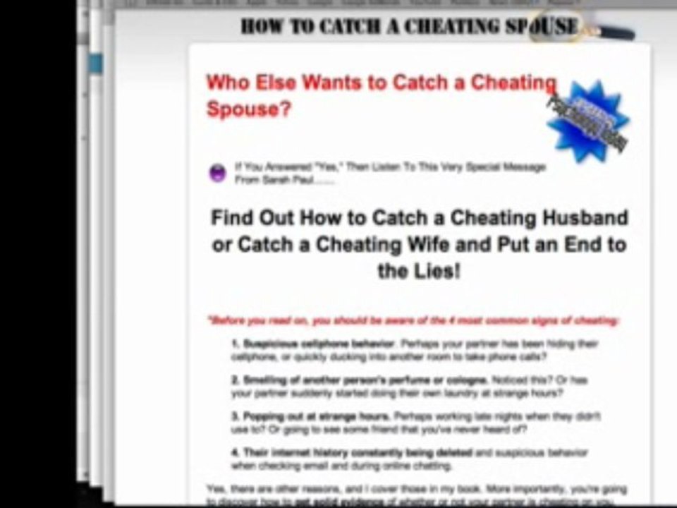 Spy on a cheating spouse If You Want To Catch Your Spouse Ch