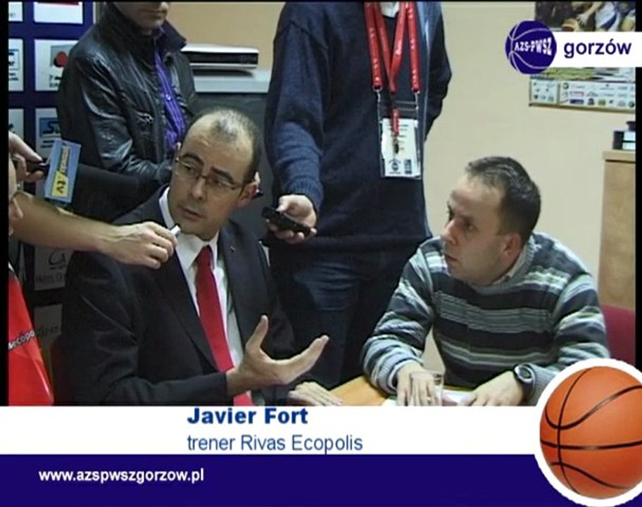 Eurolioga KSSSE AZS PWSZ - Rivas , Javier Fort coach Rivas