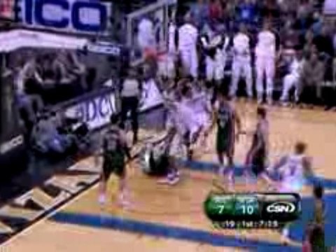 NBA Caron Butler makes a sweet behind-the-back pass to Brend