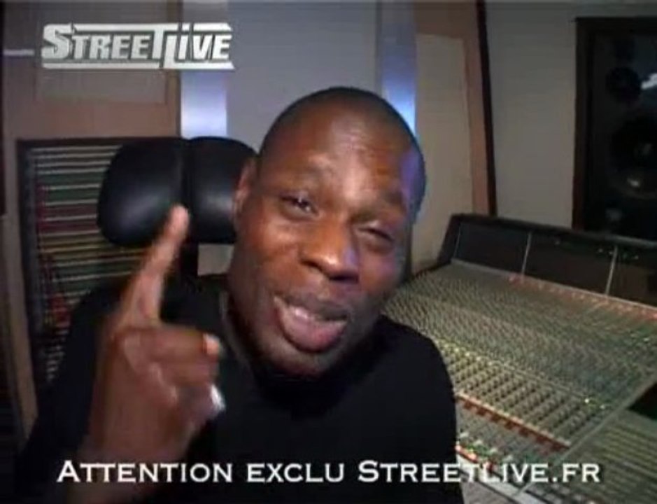 Kery James en studio exclu streetlive