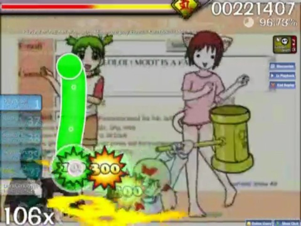 Osu! - Funta - Kao Dekai [Rule #1] rank S