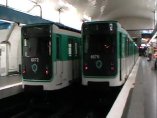MP59 : Station Chatelet sur la ligne 11 du métro parisien à la fin de service